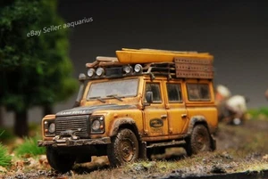 1/64 Land Rover Defender 110 Camel Trophy Distressed Paint Model - Picture 1 of 11