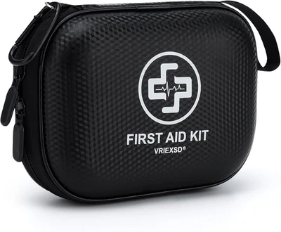 Mini First Aid Kit - 150 Piece Small Waterproof Hard Shell Medical Kit for Home, - Image 1 of 4