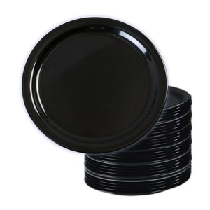 Kingline Reusable Plastic Plate Dinner Plate for Home and Restaurant, Melamin... - Picture 1 of 7