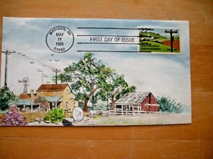Ham FDC Rural Electrification Administration full painted cover 1985. - Picture 1 of 1
