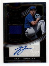 RICKY TIEDEMANN 2023 PANINI SELECT JERSEY RELIC AUTOGRAPH AUTO BD8026