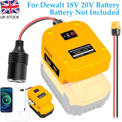 18V to 12V Step Down Converter for Dewalt 18/20V Battery Adapter USB Type C XT60