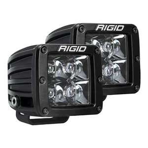 Rigid D-Series Pro Spot Midnight Edition Surface Mount LED Lights Pair 202213BLK - Picture 1 of 4