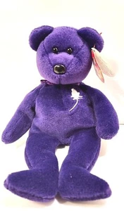 Princess Diana Memorabilia Tribute UK People's Princess BEANIE Baby Bear Plush - Picture 1 of 3