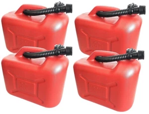 4x Bote 20L ROJO PE eco Bote de gasolina Bote diésel Bote de combustible 1005 - Imagen 1 de 13