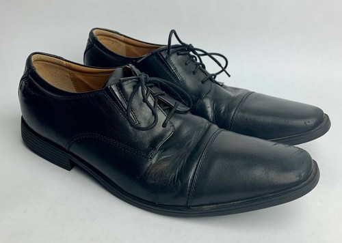 Clarks Scarpe eleganti Oxford nere stringate da uomo taglia 15M (S1863)