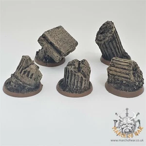 32mm resin bases, sisters battle, sororitas, ruined sanctuary, seraphim - Picture 1 of 10