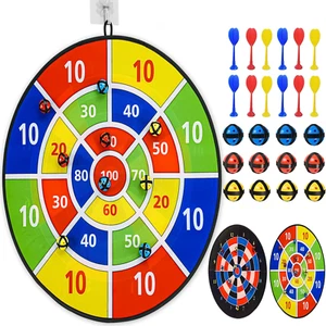 29" Kids Dart Board Game – Indoor & Outdoor Play, Party Carnival Game with 12 St - Picture 1 of 12