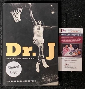JULIUS ERVING DR. J Signed Copy JSA Coa Hardcover Book Autobiography Auto - Picture 1 of 5