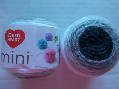 Red Heart Mini yarn, Newsie, lot of 2 (72 yds/1.6 oz ea) - Image 1 of 4