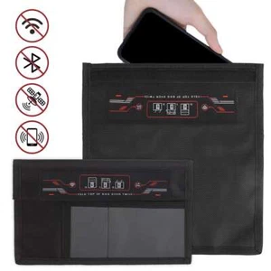 Große Faraday Tasche RFID Signal Blocking Abschirmung Etui Handy Geldbörse Blocker - Bild 1 von 10
