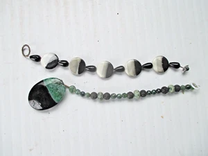 2 pulseras dijes de diosa de jardín ágata - Imagen 1 de 2