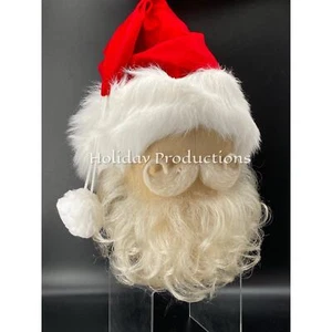 Professionelles Yak Haar Weihnachtsmann Bart Schnurrbart Set Versand jetzt aus den USA Neu - Bild 1 von 7