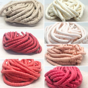 1 Strang Heishi Perlen Polymer Clay Perlen Scheiben 6mm 400 St. - Bild 1 von 7