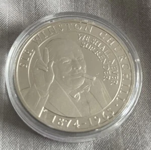 GIBRALTAR 2020 SIR WINSTON CHURCHILL PROOFLIKE HALF CROWN - Picture 1 of 2