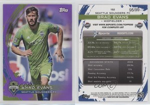 2014 Topps MLS Purple /99 Brad Evans #152