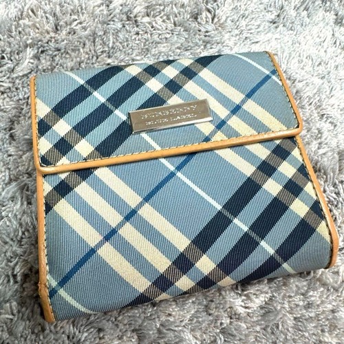 Portafoglio pieghevole Burberry BLUE LABEL Nova Check articoli moda donna mini taglia 10x11 2