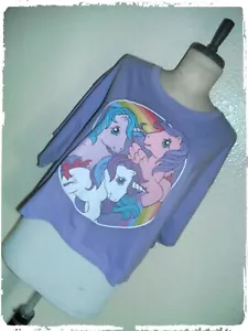 My Little Pony Forever 21 Purple Cropped Drop Sleeve Tee 2X - Picture 1 of 7