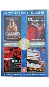 4 Action Films - Chopper, Eye Of The Beholder, Hurly Burly & Taxi (DVD 2003) - Picture 1 of 2