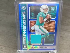 TOUCH ,🔥 Tua Tagovailoa RC 🔥 2020 Donruss OPTIC Rookie Phenoms Jersey Patch ' - Picture 1 of 2