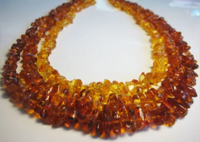 3 - Genuine Beautiful Baltic Amber Necklace 20 in !!! - Image 1 of 3