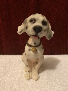 Dog Bobble Head Dalmatian Black & White/beige Collectible Home Decor Toy - Foto 1 di 7