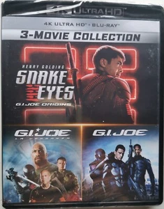 BLU-RAY 4K UHD Pack 3 peliculas: G.I. Joe, G.I. Joe La Venganza, Snake Eyes - Imagen 1 de 2