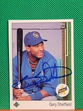 1989 Upper Deck Gary Sheffield #13 Autograph Rookie