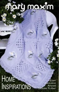 MARY MAXIM HOME INSPIRATIONS 8 EXCLUSIVE AGHAN DESIGNS TO KNIT - Picture 1 of 3