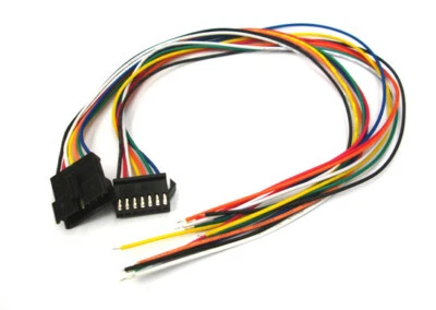 7 Pin JST SM 2.5mm Male Female Connector Wires 30cm for Computer LED Strip Fan - Image 1 of 4