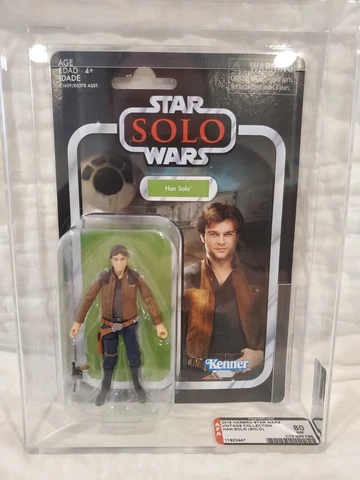 2018 Hasboro Star Wars Vintage Collection Han Solo AFA 80 Cover