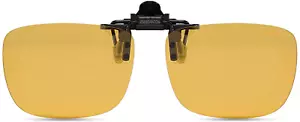 Polarized Clip-on Flip Up Sunglasses for Prescription Glasses,Metal Clip,Rimless - Picture 1 of 7