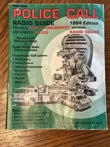 Radio Shack Police Call 1994 Edition Volume 6 DC FL GA NC SC VA WV & Portoryko - Zdjęcie 1 z 4