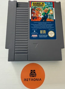 Mario Is Missing! Nintendo Nes Game PAL A  UK Version Fully Cleaned & Tested - Picture 1 of 3