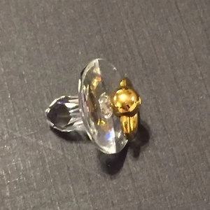 SWAROVSKI Swan Signed Crystal Memories Pacifier - Picture 1 of 3