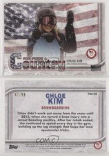 2018 US Olympic & Paralympic Team and Hopefuls Flag /99 Chloe Kim Rookie RC