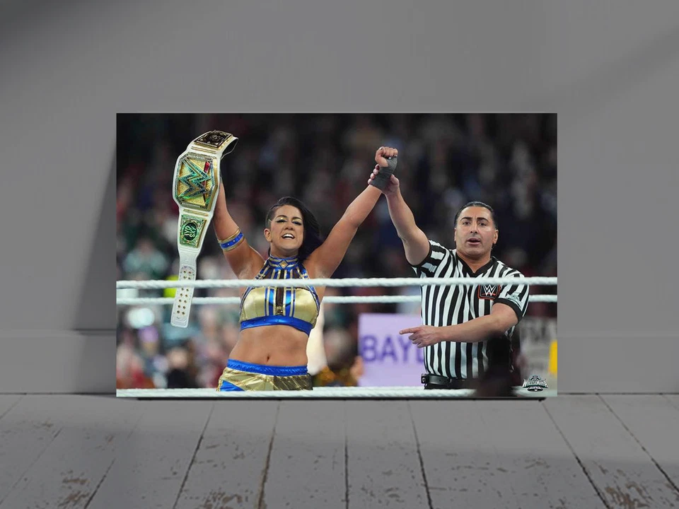 Bayley Becomes WWE Womans World Champion | Wrestlemania 40 24x36 inch poster | L - Image 1 of 1
