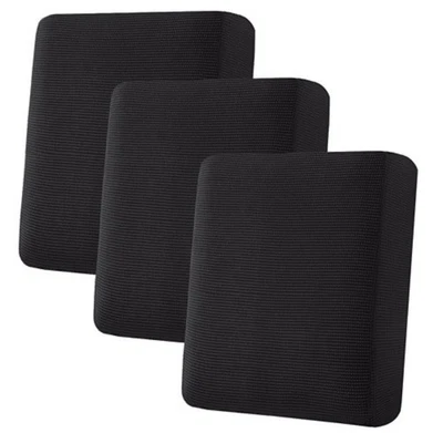 H.VERSAILTEX Super Stretch Individual Seat Cushion Covers Sofa Couch 3 Pack - Image 1 of 4