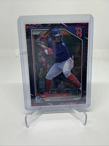 2024 Bowman - Chrome Prospects Yoeilin Cespedes #BCP-139 Fuchsia Lunar Refractor - Picture 1 of 2