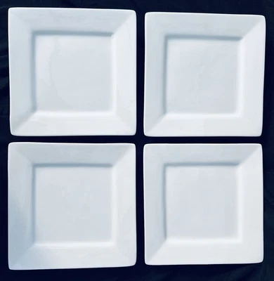 Juego de 10 platos cuadrados Strawberry Street Nova White NUEVOS 10"" EC Foto 1 de 4