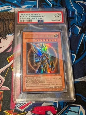 Yugioh Black Luster Soldier - Envoy of the Beginning IOC-025 Ultra Rare - PSA 6 - Image 1 of 2