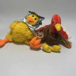#S16-Ty Beanie Baby Lit Of Two - Picture 1 of 4