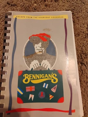 1989 Bennigan's International Cookbook: Escape from the Everyday softcover - Image 1 of 4