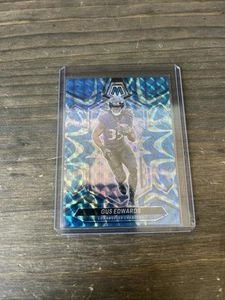 2024 Panini Mosaic - Gus Edwards #121 Reactive Blue Mosaic Prizm - Picture 1 of 3