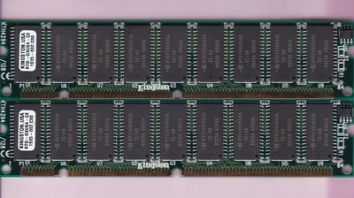 128MB 2x64MB 60ns KINGSTON KTD-GXI/64 KTH4294/128 ECC 168-Pin 3.3V EDO DRAM Kit - Image 1 of 2