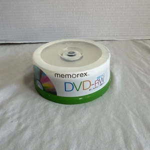 Memorex DVD-RW 25 Pack 4X / 4.7GB / 120 Min Rewritable Disc - New Sealed - Picture 1 of 4
