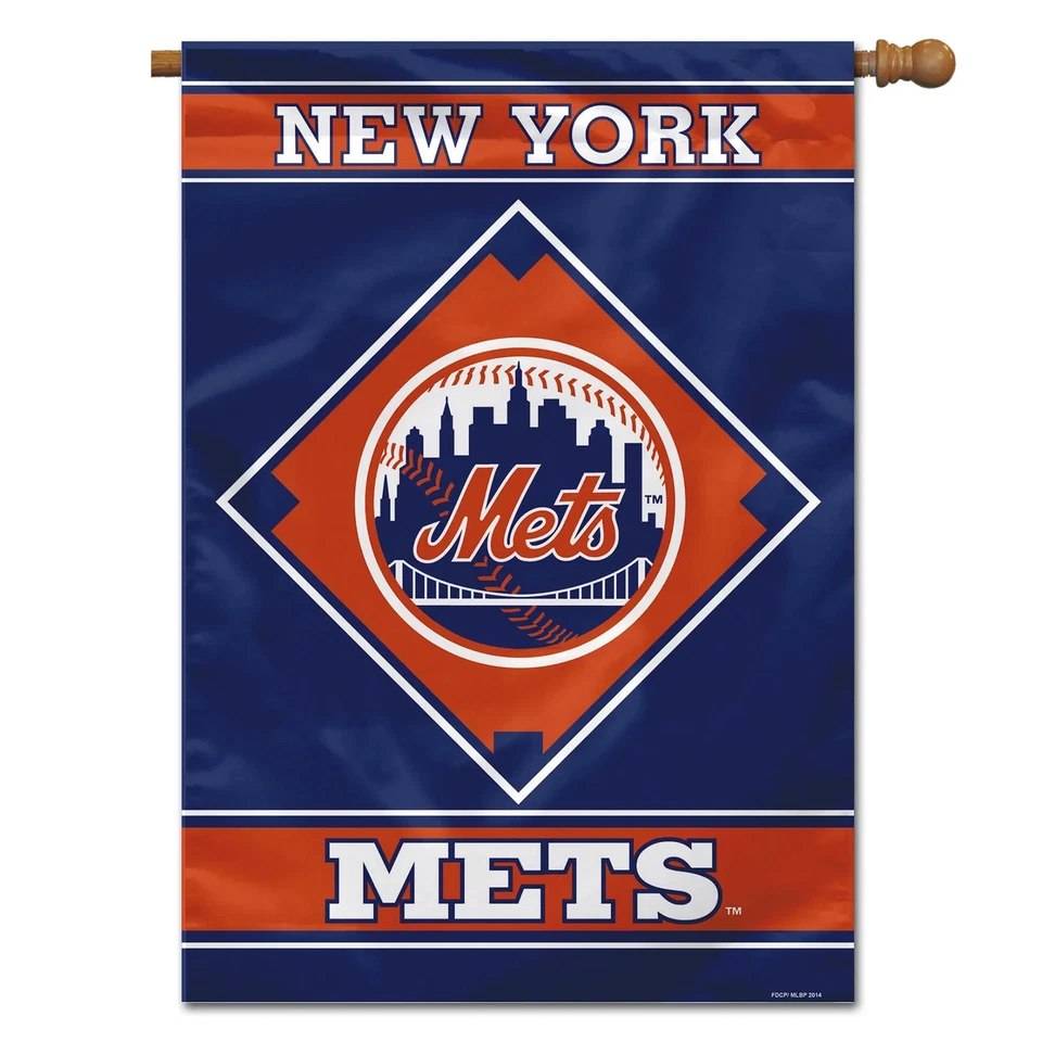 New York Mets Flag 28x40 House 1-Sided CO - Image 1 of 1