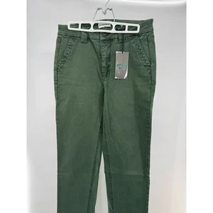 Pantalones de camping Studio azules elásticos de tiro alto ajustados al tobillo talla 27P verdes - Imagen 1 de 3