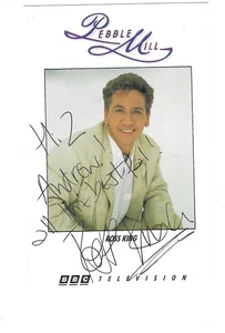 Ross King. TV Presenter And Actor. Signed Pebble Mill Cast Card - Picture 1 of 2