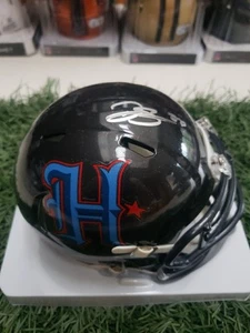 Dalton Schultz Autographed Houston Texans H-Town Mini Speed Helmet Beckett - Picture 1 of 3